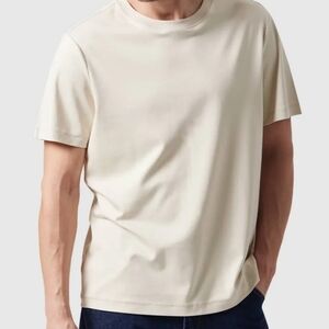 TEXTALE 2x Classic Ivory Short Sleeve Tee Drycell Stain Resistant Soft